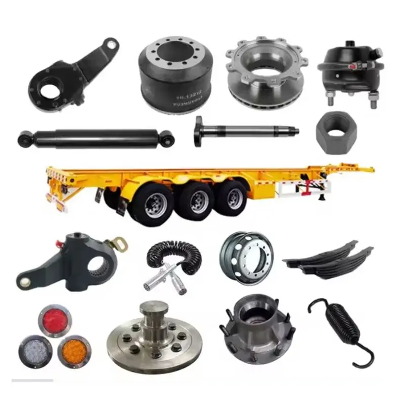 American German Type 127MM L1 Semi-trailer Rear Axle Heavy Duty Truck Semi Trailer Spare Parts