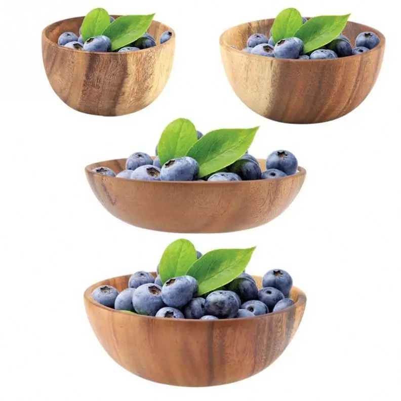 Factory Custom Cheap Low Price Acacia Wooden Bowl