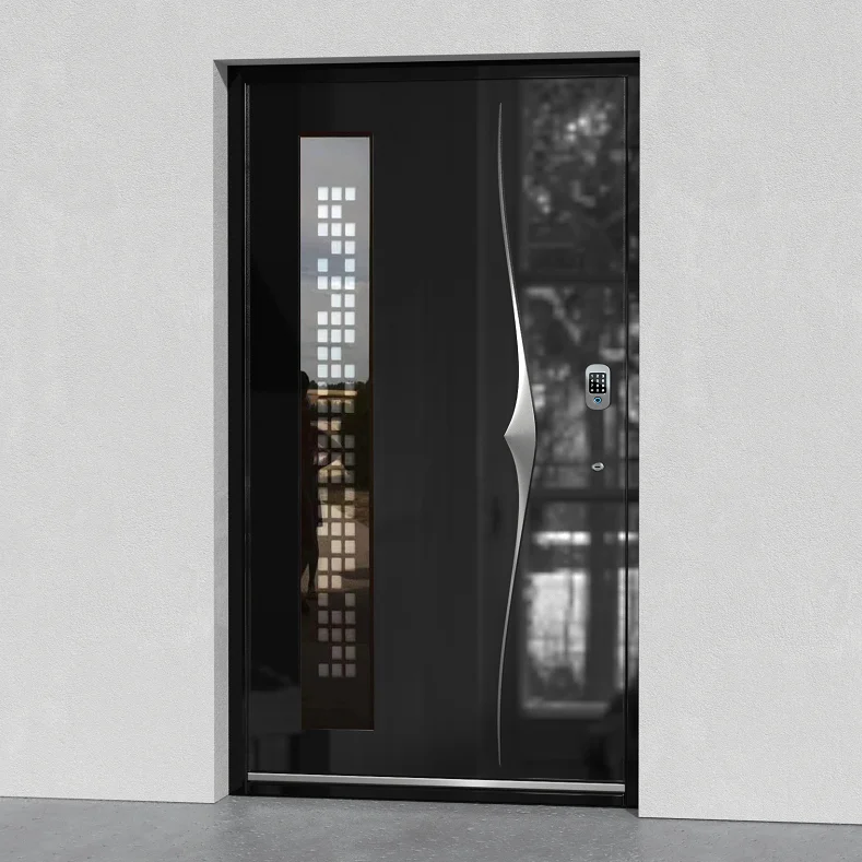 Euro Style Anti Theft Armoured Door Front Exterior Fancy Mother-and-son Security