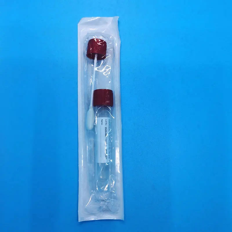 DNA Specimen Collection Kit VTM Tube With Sponge Swab Oral Saliva Sample Collect Tube