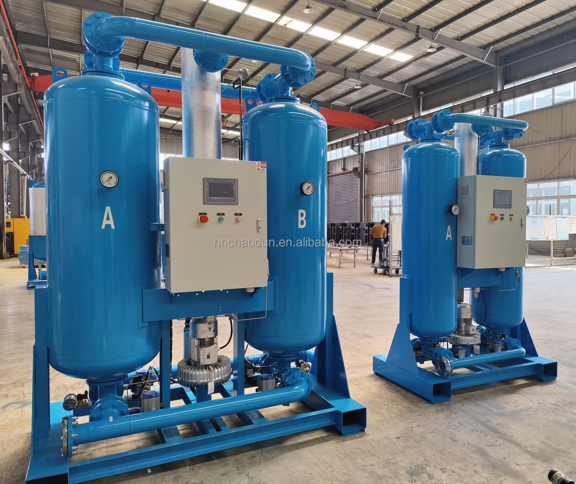 22m3/min 38m3/min Energy Saving Equipment  Blower Heat Desiccant Air Drier For Compressed Air