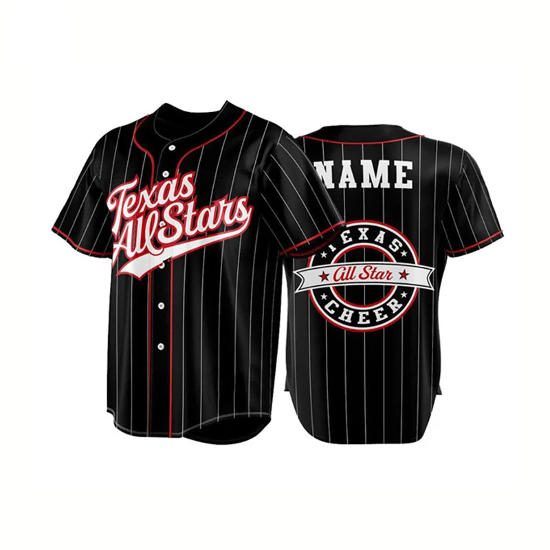 Wholesale Custom Sublimated sport shirt Digital Printing Sublimation V Neck Mens Mesh Blank Baseball Jersey
