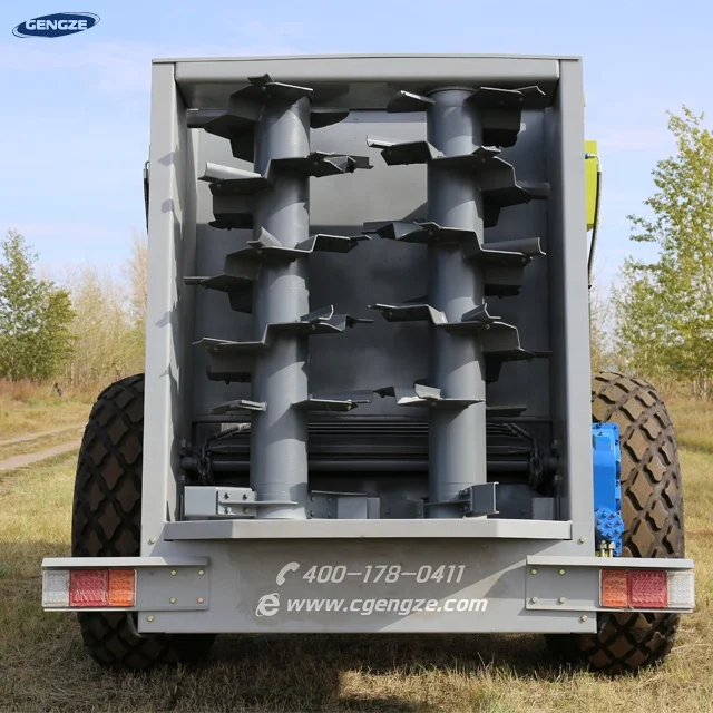 Farm Tractor attachment Manure Spreader Trailer Atv distributing compost solid organic muck for sale