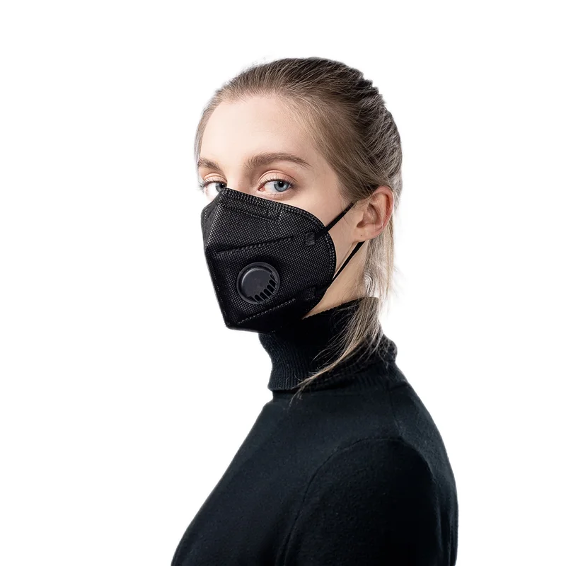Air Valves Respirator Anti Dust Pm 2.5 Face Mask Charcoal Ffp2 Kn95 With Breather Valve
