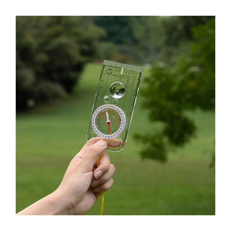 2024 New Type Geilogic Compass Magnetic Compass Transparent compasses For Outdoor and Hiking