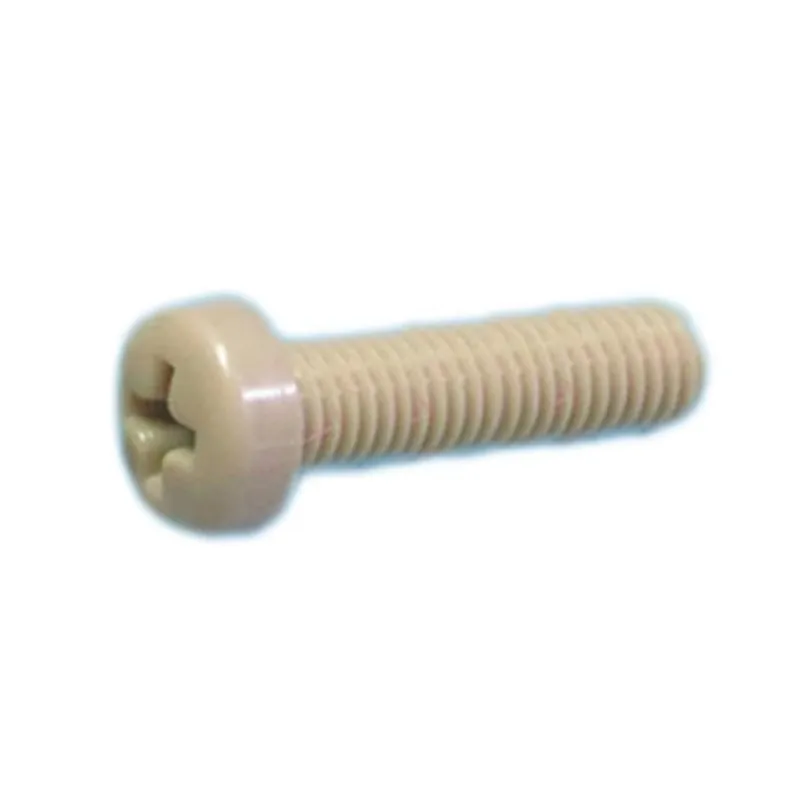 MCP-4-35-PEEK Titanium Screw PEEK Pan Head Lead Screws Phillips Socket Metric ISO Plastic Bolt Countersunk Head M3 Thread Size