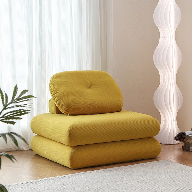 Nordic modern small square small apartment modern simple living room single sofa chair splicing combination tofu lazy sofa
