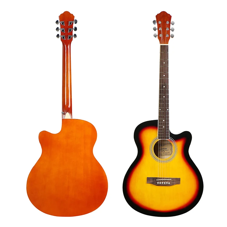Professional 40 inch Solid Top Acoustic Guitar Cutaway Guitar of Factory OEM/ODM  Cheaper Price Acoustic Guitar