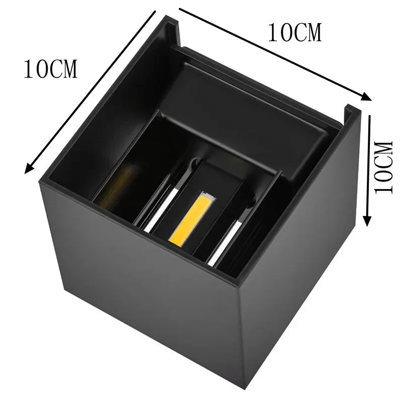 
IP54 6w black white surface waterproof outdoor lighting lamp up down wall mounted led outdoor wall light 