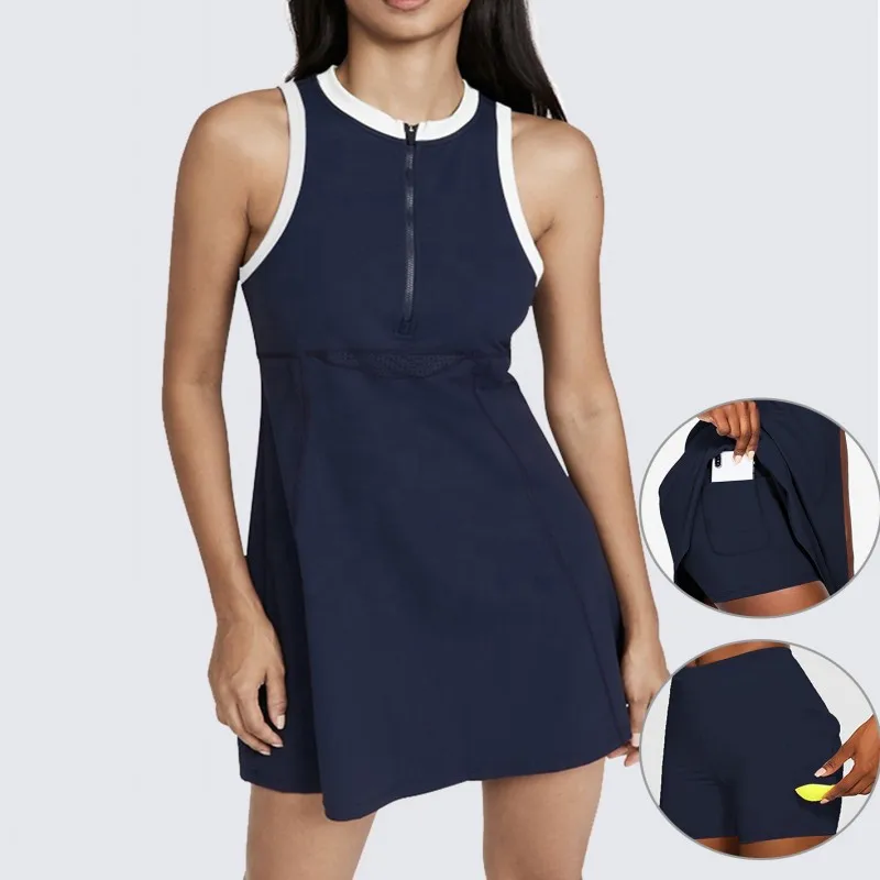 Ladies Casual Fitness Tennis Skirt Yoga Suit Sports Culottes Quick Dry Sports Skirt Tennis Skort Tennis Skirts Women