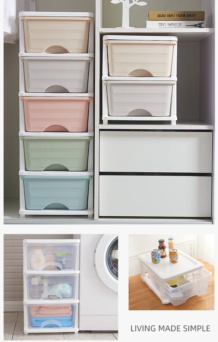 5 plastic drawer storage cabinet