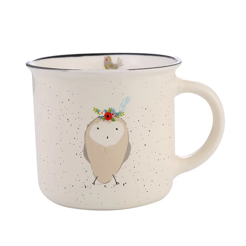 factory custom yellow ceramic cup ceramic marble coffee cup and plate unicorn mugs