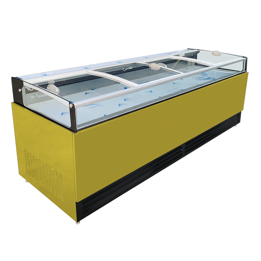 Factory Price Hot sell meat display showcase Commercial fridge Vegetable fish display fridge with storage box