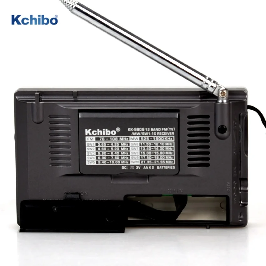 Wholesale Cheap Price Built In Speaker Portable Radio FM MW SW 12 band Kchibo radio