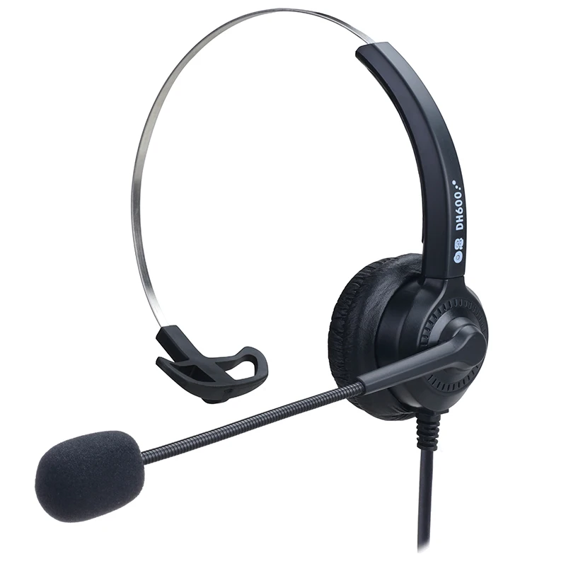 Dh600 call center operator headset customer service USB headset plug-in computer uses the voice card chip of customer service