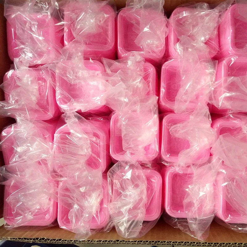 
Wholesale square silicone 100% handmade soap mold with custom logo 