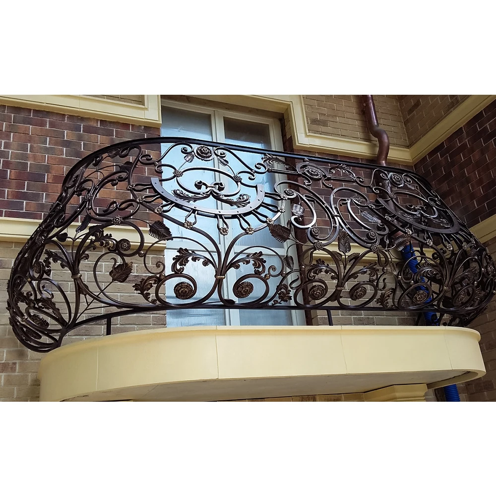 Aesthetic Wrought Iron Pattern Railing Exquisite Decorative Balcony Railings for Balcony