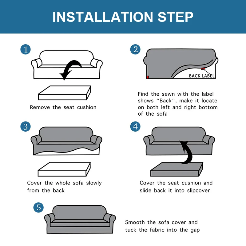 Cheap wholesale 3pc couch covers set in bag The cat catches cover sofa set  Sofa cover l shape