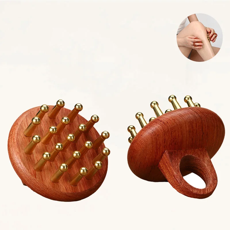 Super September Custom Wholesale wood  Scalp Comb Head Massage Sandal Wooden Hair Comb for Women guasha comb guasha massager