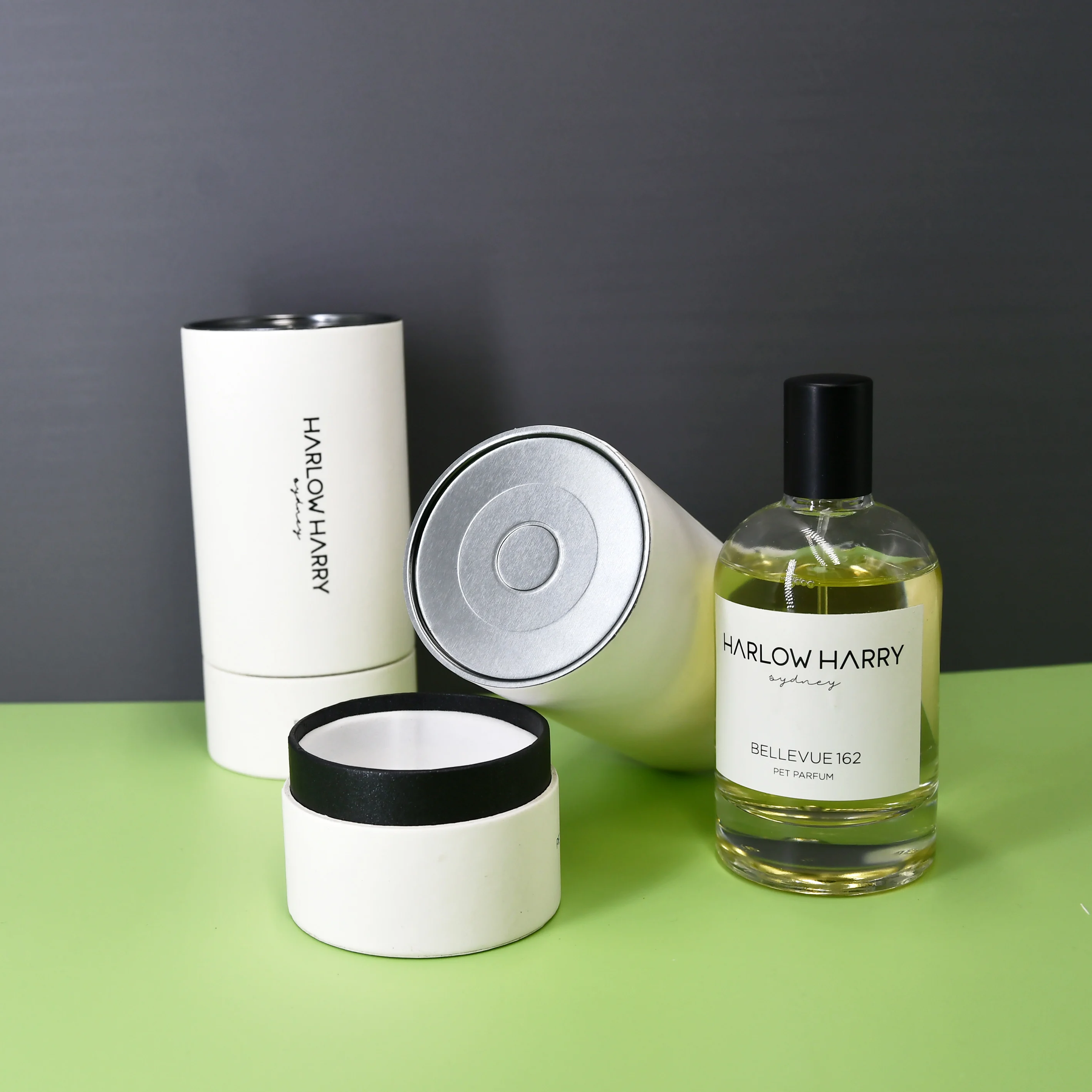 Biodegradable Luxury Cylindrical Paperboard Tube Fragrance Perfume Packaging Gift Round Paper Box