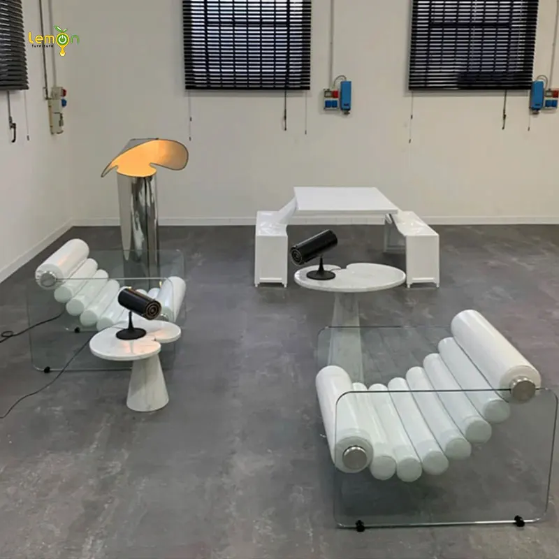 Designer Backrest Chair, Acrylic Special-shaped Chair, Tempered Glass Suspension Chair, Internet Celebrity Lounge Chair