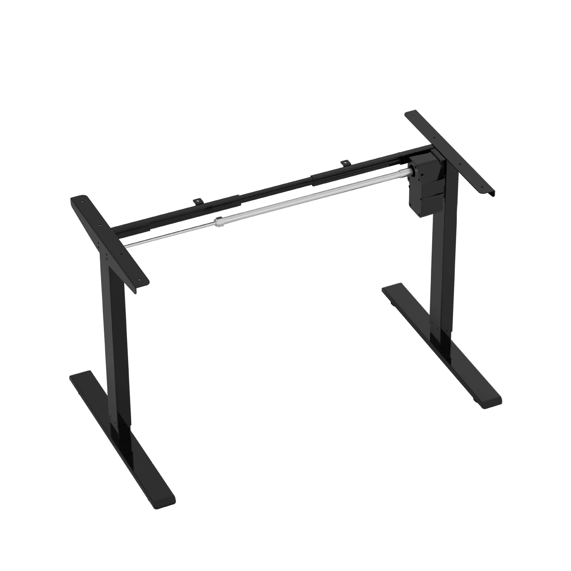 Black Electric Standing Computer Desk Frame Height Adjustable Table Legs Sit Stand Desk Legs for Home and Office