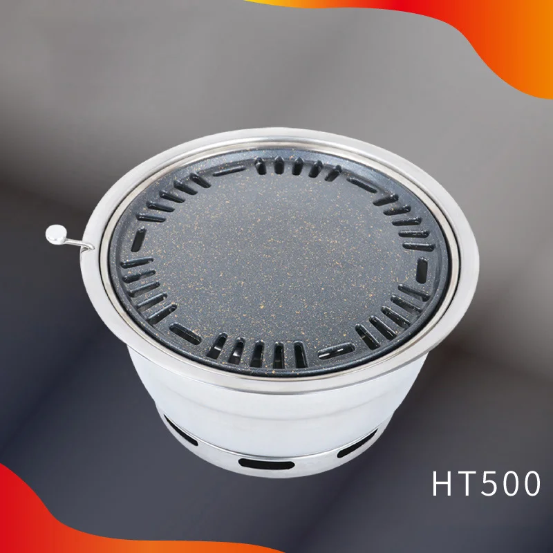 Korean Barbeque Grill  Embedded Table Top Charcoal BBQ Grill For Restaurant