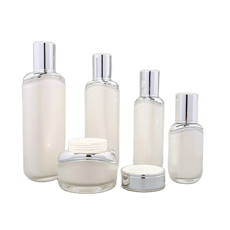 Custom Prints Wholesale High End Plastic Screen Printing Empty Airless Acrylic Bottle