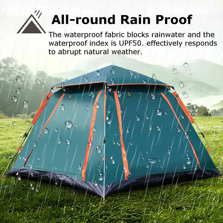 tienda de campana Luxury Big Large 3-4 or 6 or 8 Persons Waterproof Outdoor Hiking Picnic Camping Family Tent for Camping