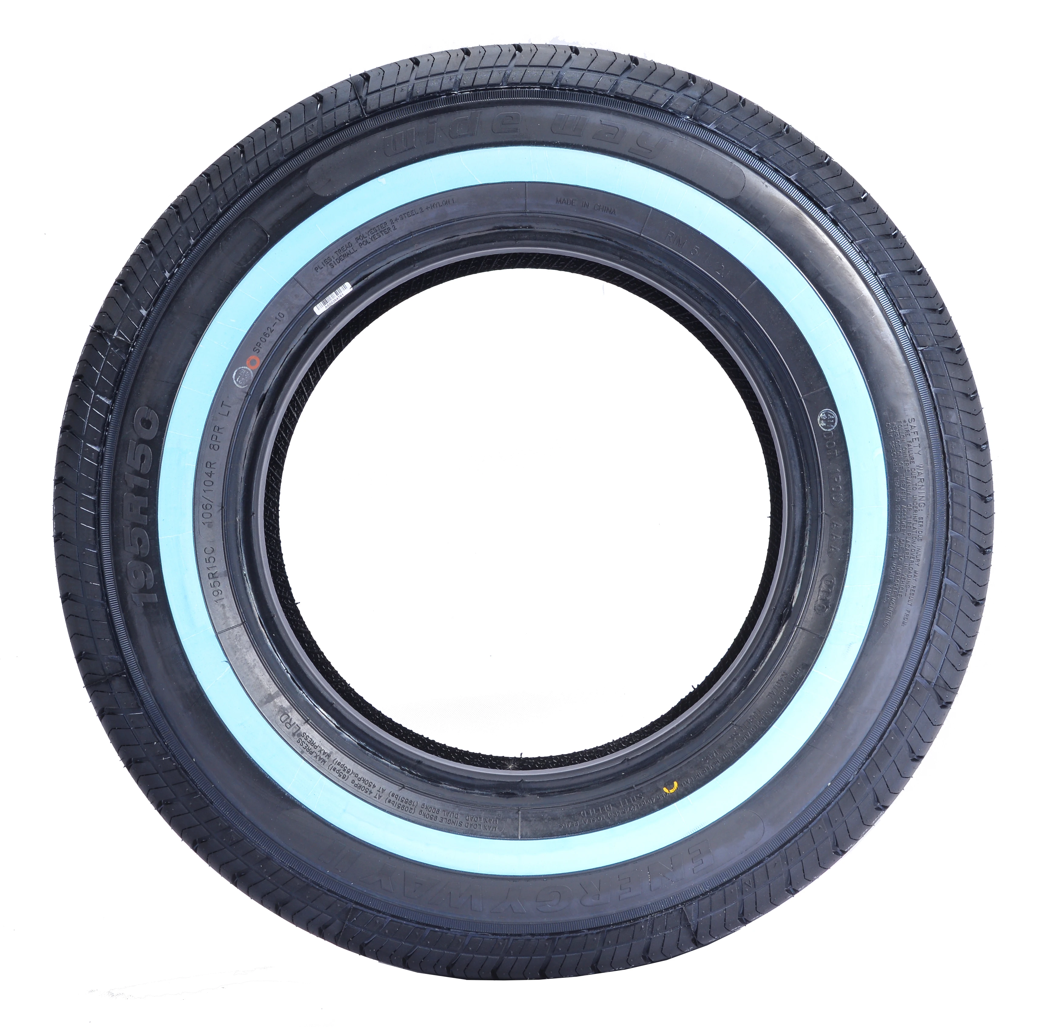 Light truck tire with white line LTR with WSW 155R13C 205/75R14C 205/75R15C