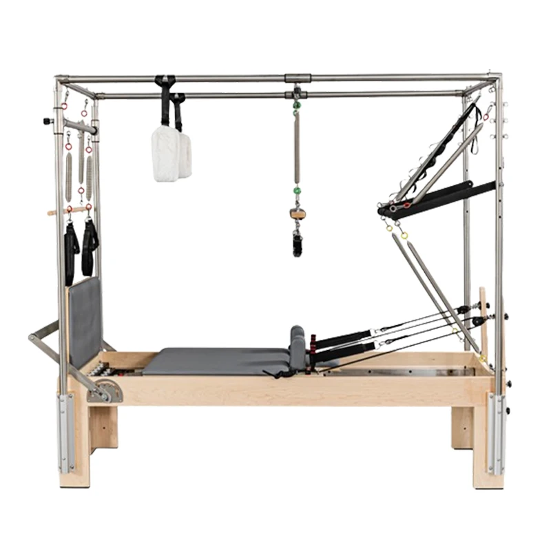 NQ SPORTS Hot Selling Supplier Price Fitness Studio Equipment Wooden Reformer Pilates Core Bed Gym Yoga Multifunctional Pilates Beds