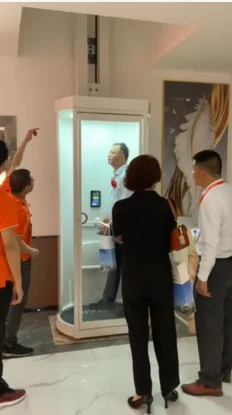 Capsule Small mini passenger home elevator lift villa elevator Modern style sightseeing elevator customized indoor outdoor
