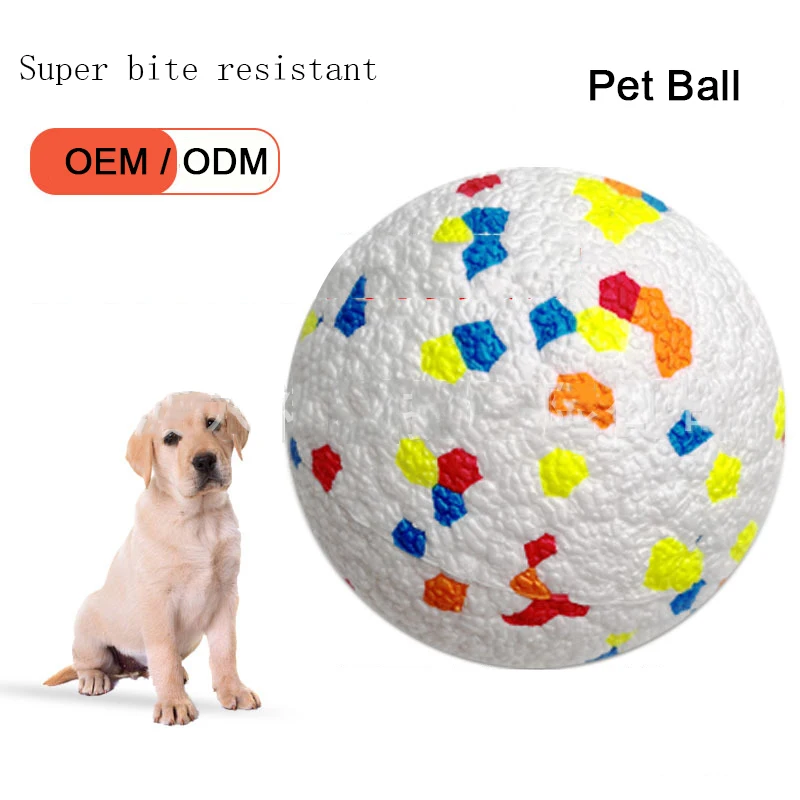 Artinova Pet Suppliers Custom logo Eco-Friendly Throwing Dog Chew Toys Wholesale ETPU Pet Tennis Balls interactive Dog toy ball