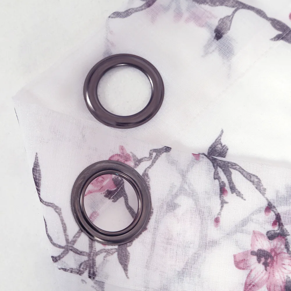 Ready To Ship Floral Printed Sheer Curtain Fabric Germany Sheer Curtain For Sleeping Room