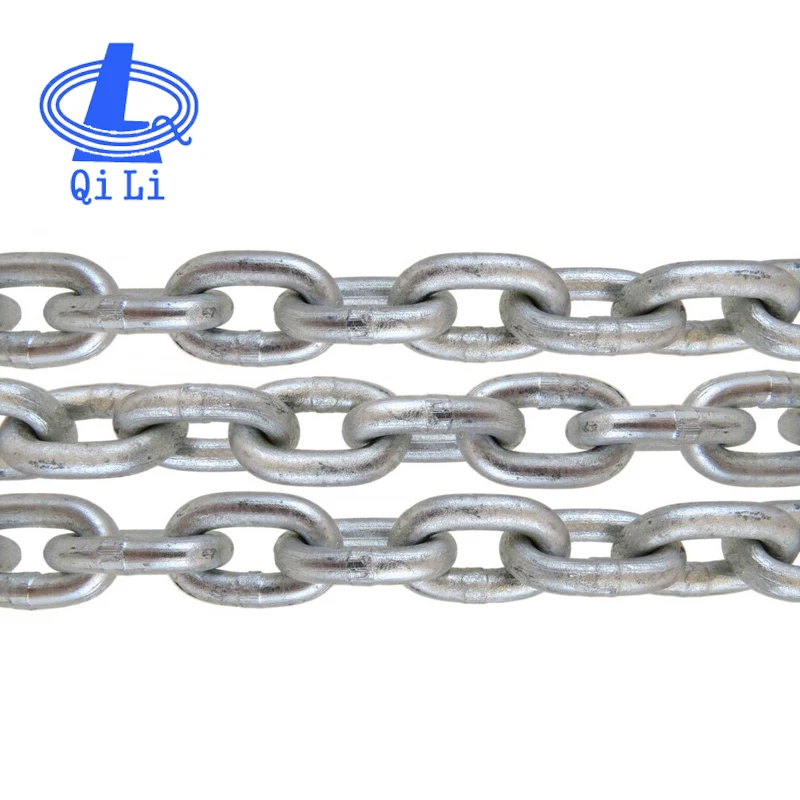 DIN766 electro galvanized short link calibrated anchor chain