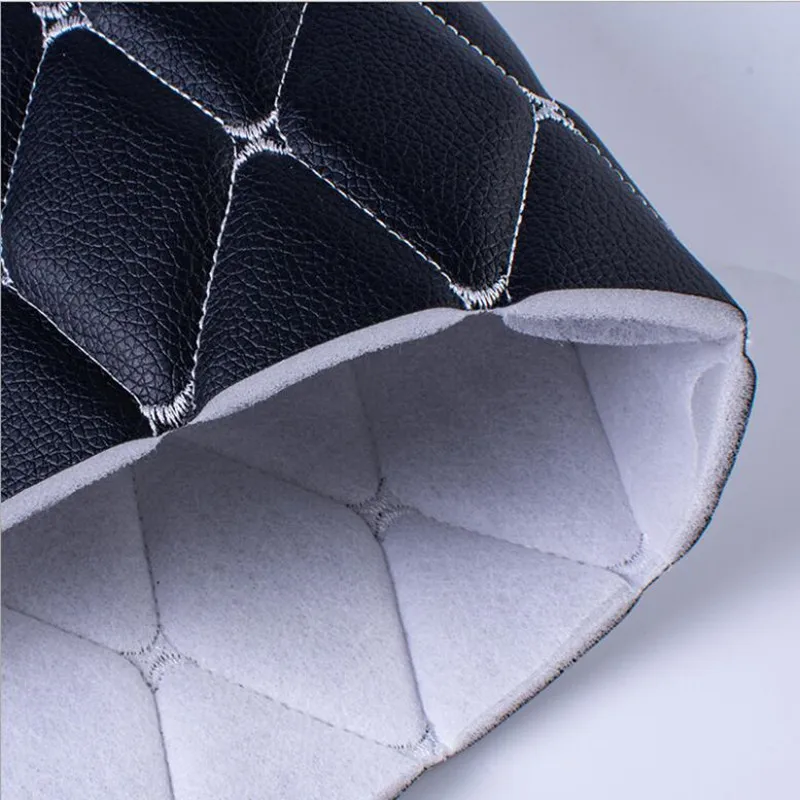 Custom embroidery abrasion-Resistant PVC with foam for car seat cover high quality eco friendly synthetic automobile leather
