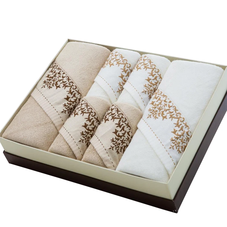 
Gift packing organic bamboo baby washcloth face towel 