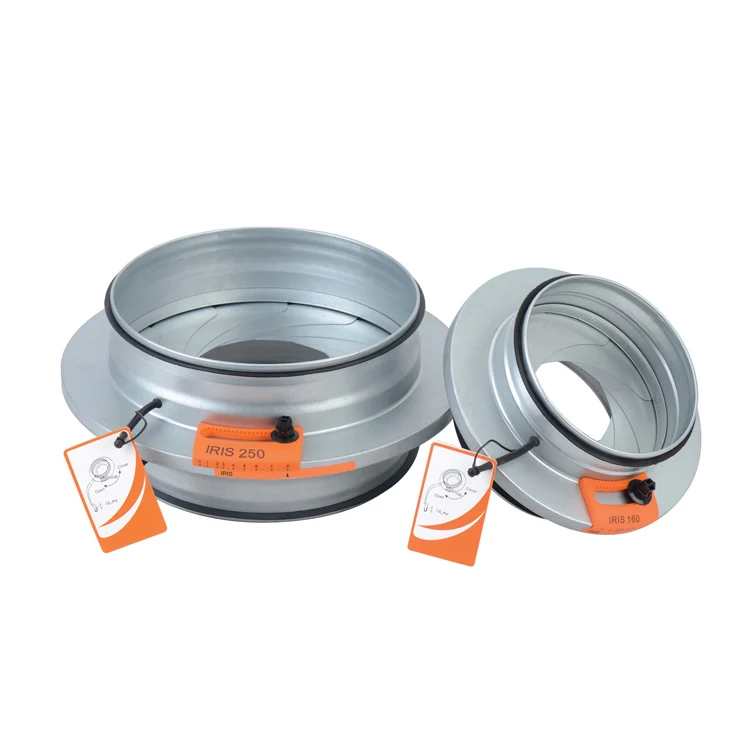 Wholesale Galvanized steel or stainless steel 316 Class C air tightness certified air volume control Iris damper