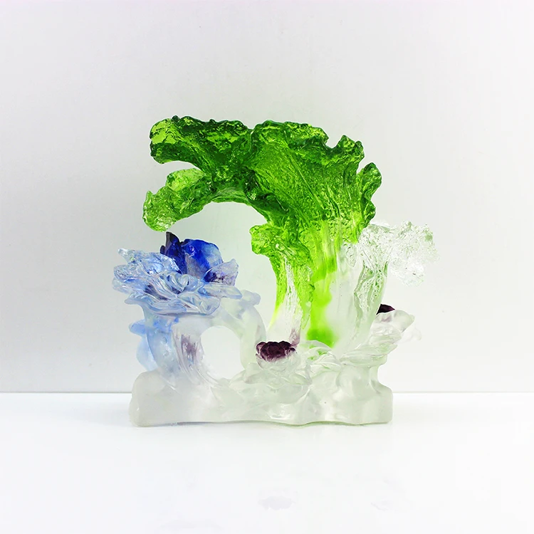 Wholesale Chinese Style Lucky Jade Cabbage Model And Fortune Cabbage Statues For Sale