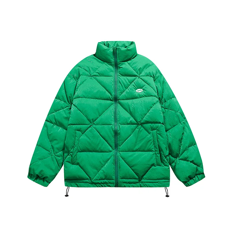 CustomCasual Fashion Plain Blank Green Color Flight Quilted Jacket Cotton Padded Satin Shiny Quilted Bomber Jacket For Men -