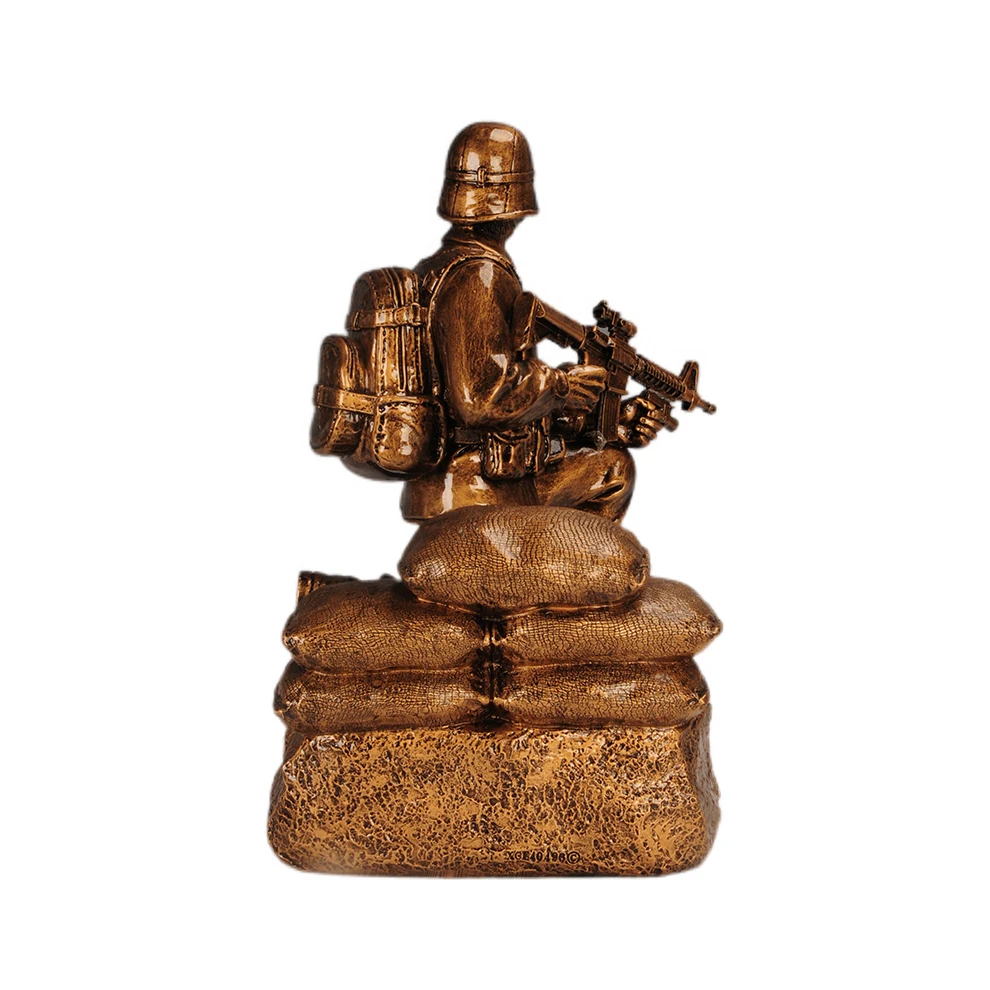 resin polyresin soldier trophy awards military trophy awards sculpture craft