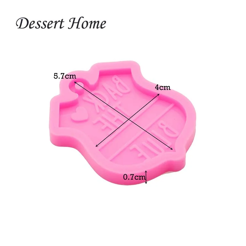 DY0083 Shiny Police Badge Silicone Mold Shield Logo Keychains Pendant Epoxy Resin Fire Sign Mold DIY Handmade Charms Mold