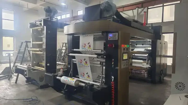 YTB-4600 высокая скорость 4 вида цветов крафт-бумаги Флексографические принтеры флексографская печатная машина