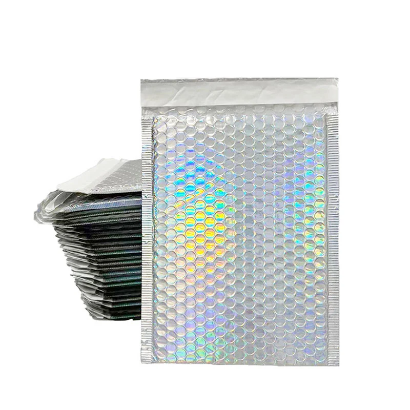 Custom Printed Logo  Shipping Mailing Bags Padded Envelopes Glitter Bubble Mailers