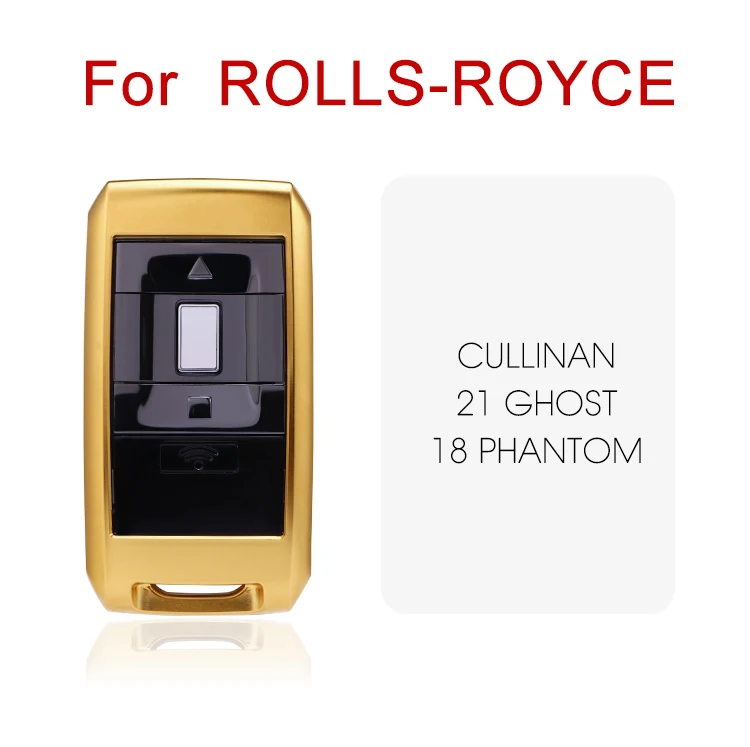 Car Key Case for Rolls Royce Aluminium alloy protect Cover Cullinan 18 Phantom 21 Ghost car key shell