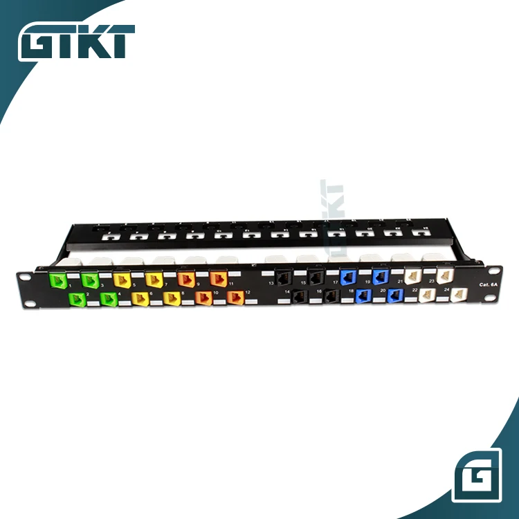  Модульная коммутационная панель с 24 портами Cat6a keystone jack lan для сетевых