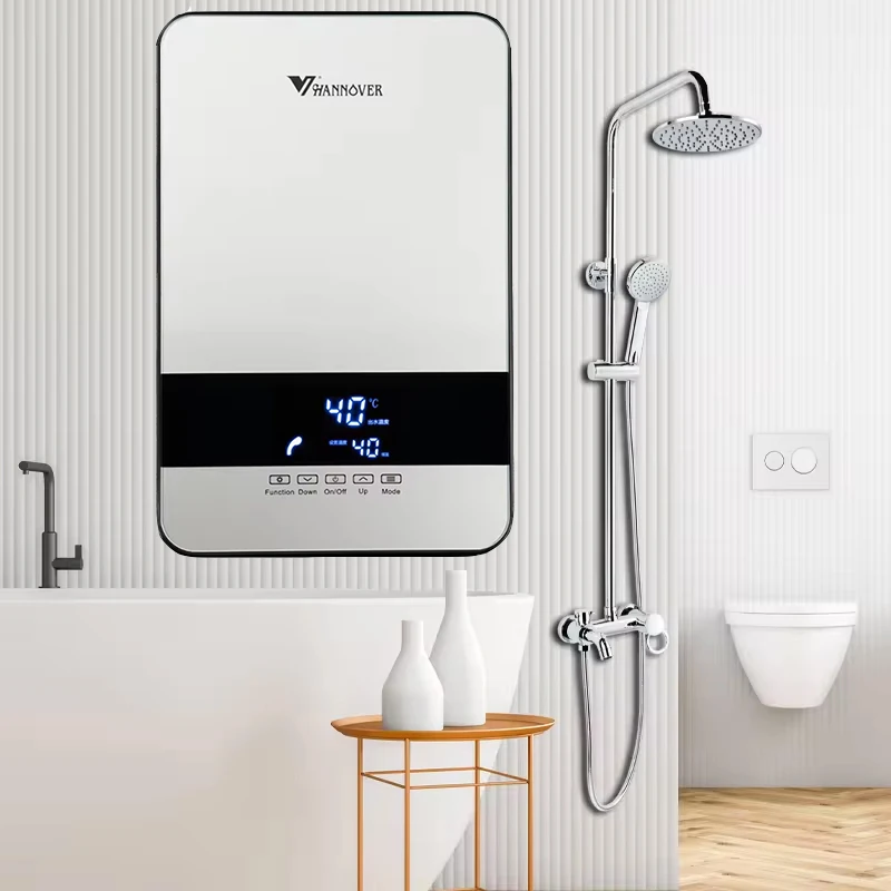 Smart 6.5KW 7.5KW 8.5KW Instant Hot Tankless Electric Water Heaters Electr Geyser For Bathroom Shower