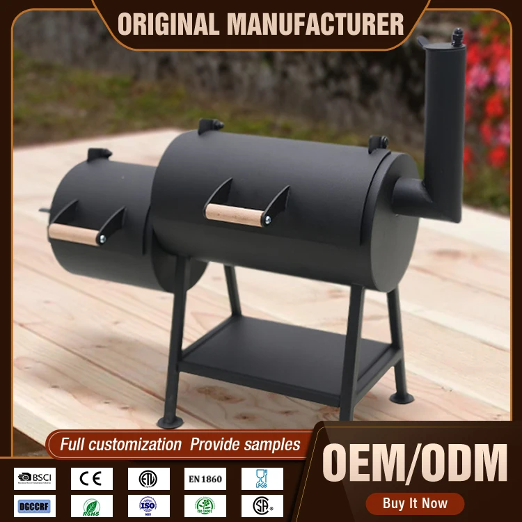Portable Meat Fish Charcoal Burning Barbecue Durable Mini BBQ Grill Offset Smoker
