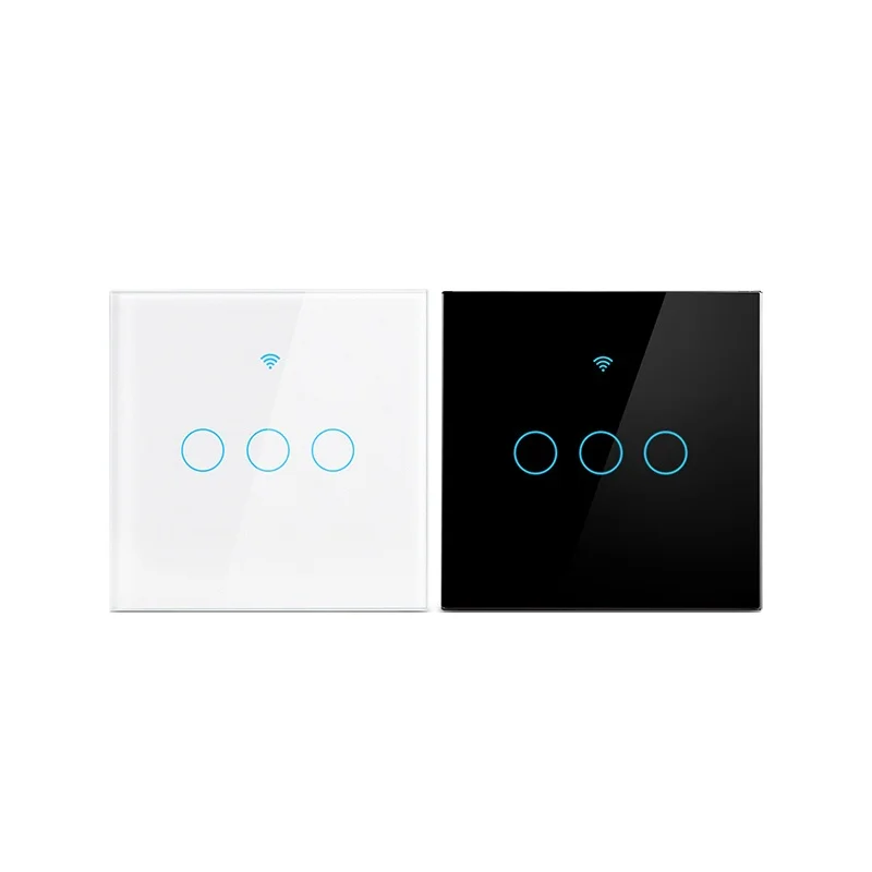 SESOO Smart home mobile phone WiFi control Google Home Work Tuya Smart 1 2 3 Gang Touch light Switch