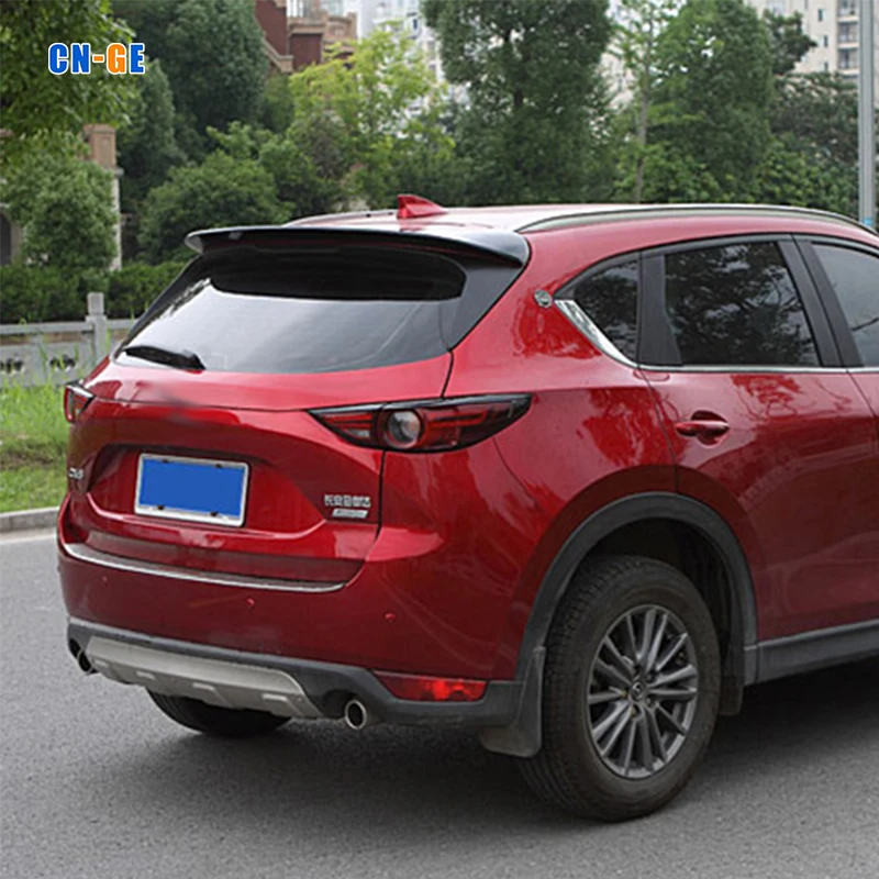 Plastic ABS gloss Black or Prime rear spoiler For Mazda CX-5 CX-5 2017-2022